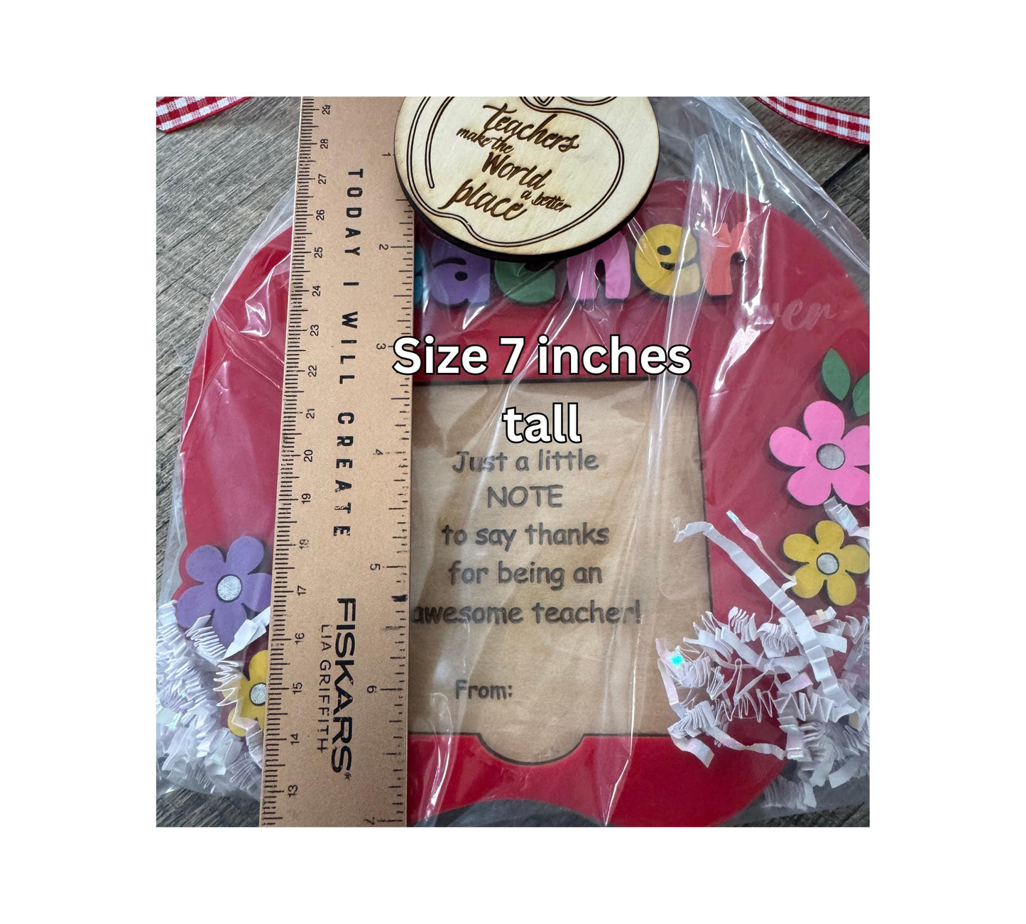Personalized Teacher gift Custom Sticky notepad Holder Teacher name gift student gift for Teacher Teacher appreciation gift end of school