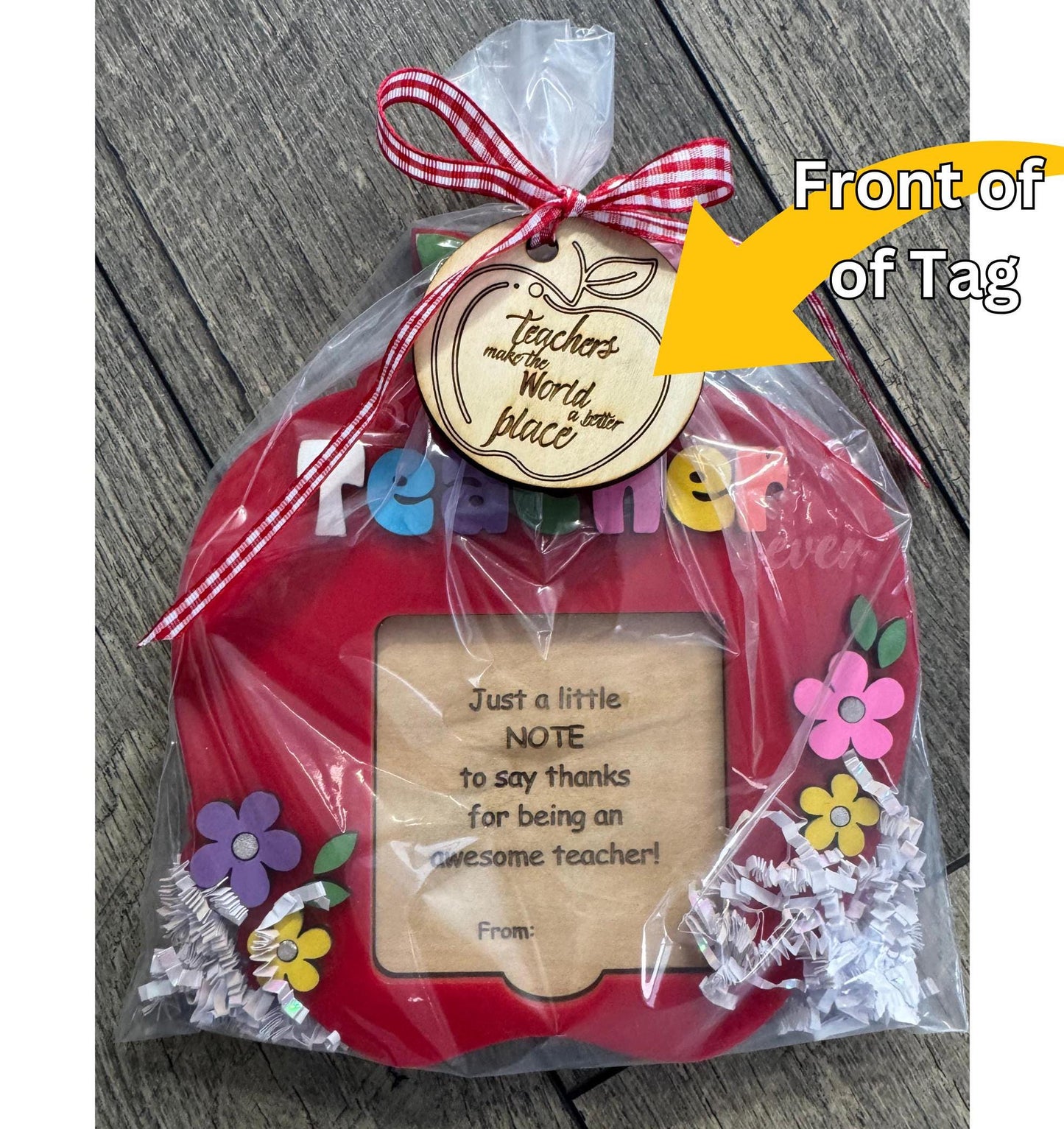 Personalized Teacher gift Custom Sticky notepad Holder Teacher name gift student gift for Teacher Teacher appreciation gift end of school
